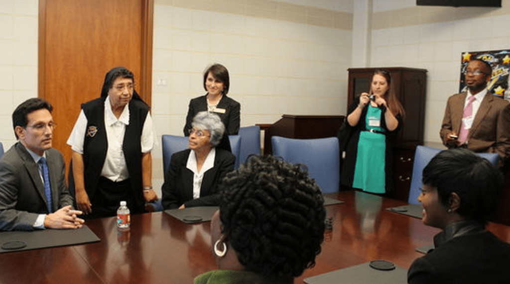 Eric Cantor and members of the Black Alliance for Educational Opportunities
