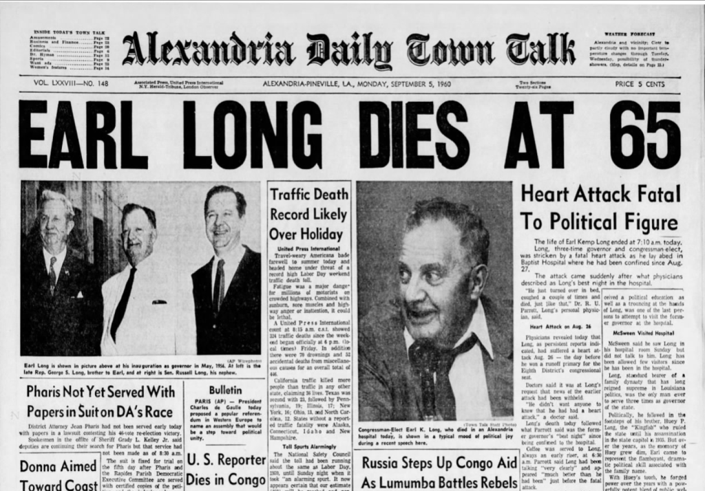 A Requiem For The Alexandria Daily Town Talk,&nbsp;1883-2017