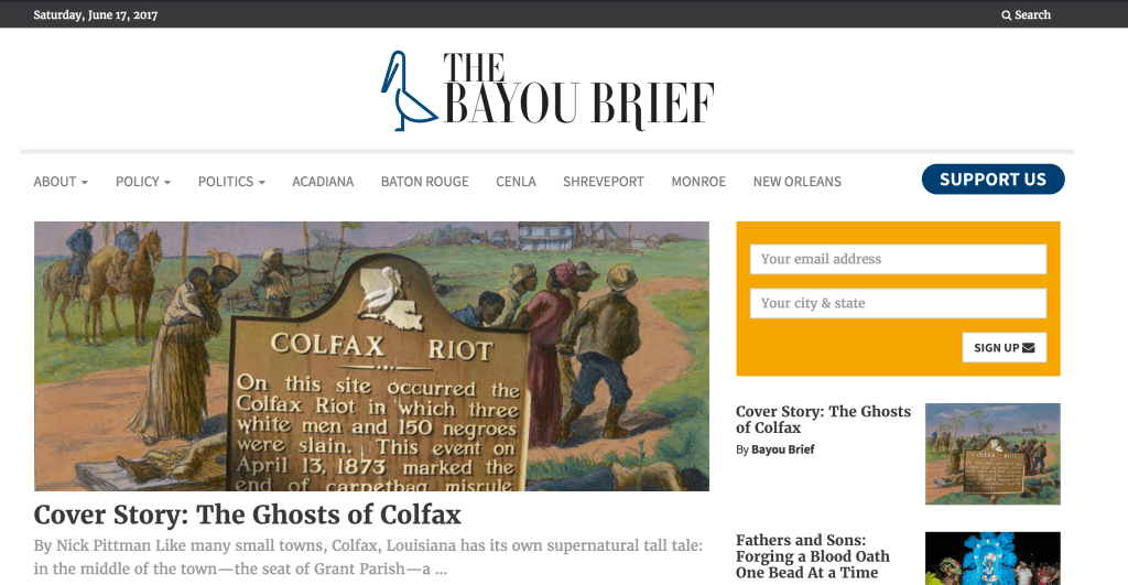 The Bayou Brief Launches. This Is Our Mission: Un De Nous&nbsp;Autres